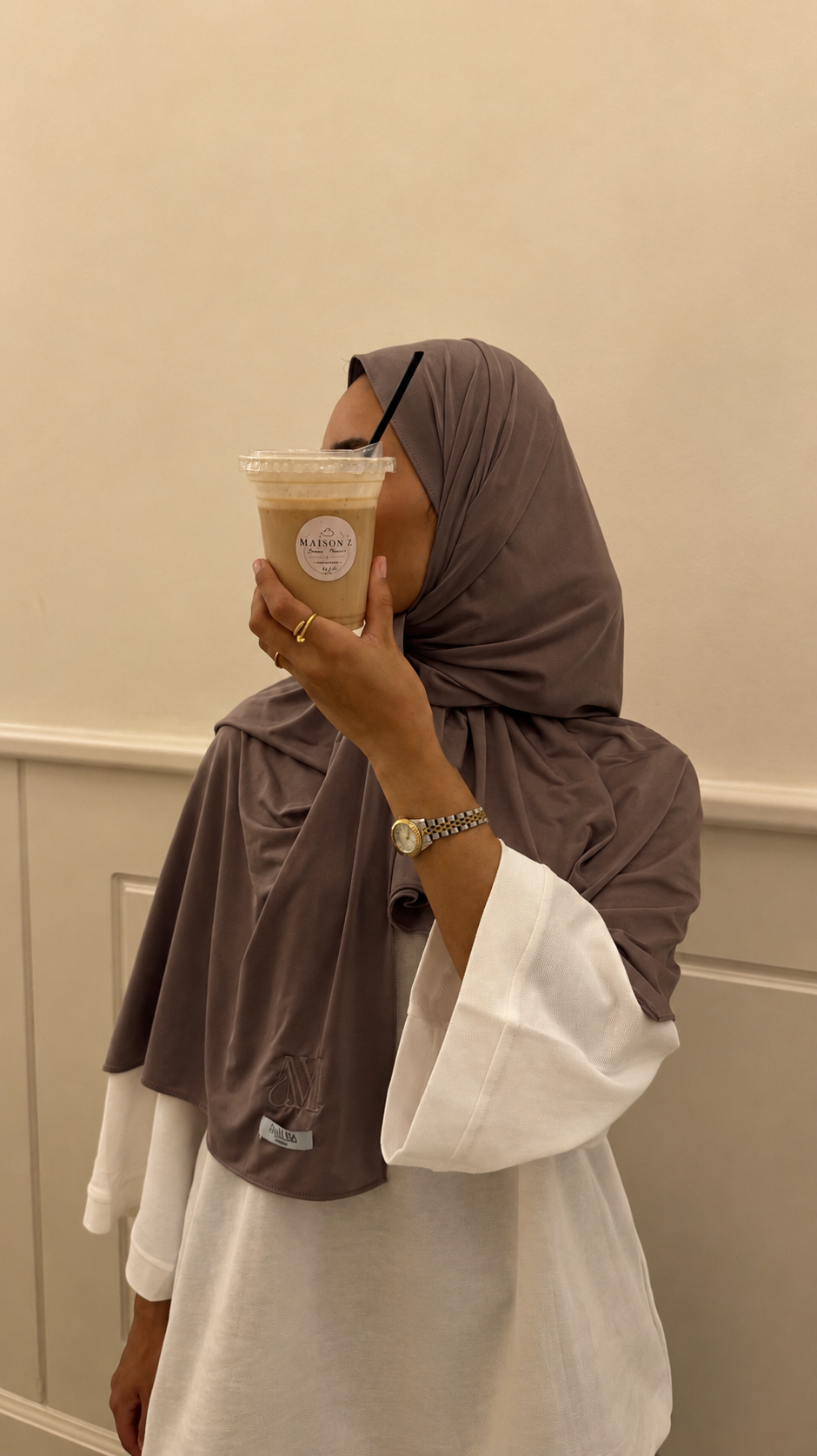 Jersey Liquid DARK TAUPE